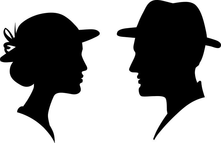 Man and Woman Silhouette Vector Images (over 100,000)
