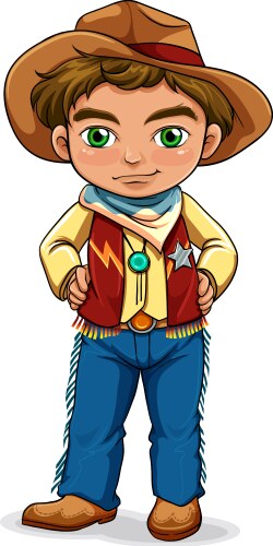 A western man Vector Image