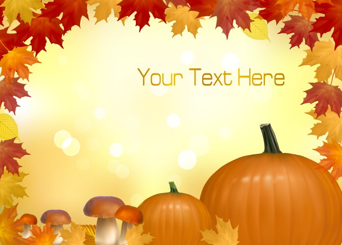 Pumpkins border Royalty Free Vector Image - VectorStock