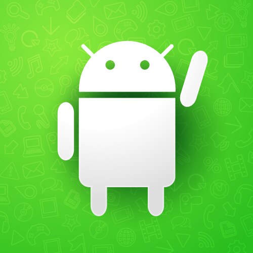 android roboter icon programming mobile software vector image