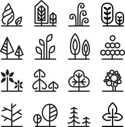 Made in new zealand silver fern logo icon Vector Image