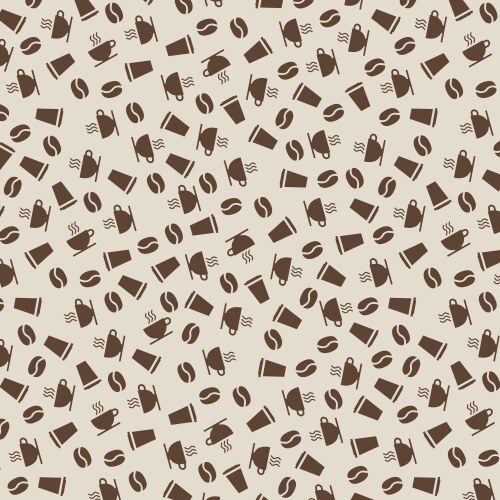 Seamless coffee beans Royalty Free Vector Image