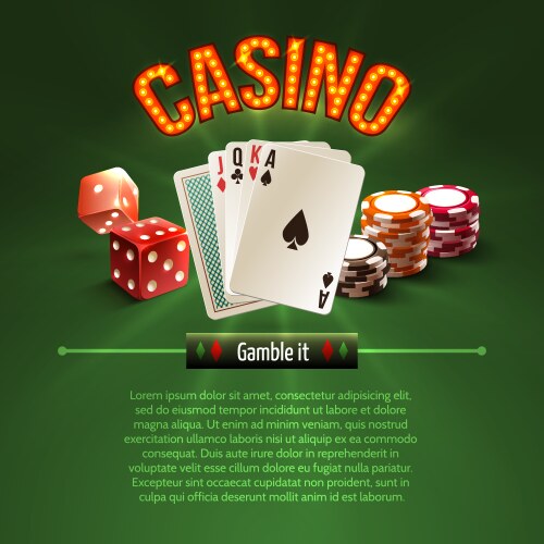 Casino vertical background Royalty Free Vector Image