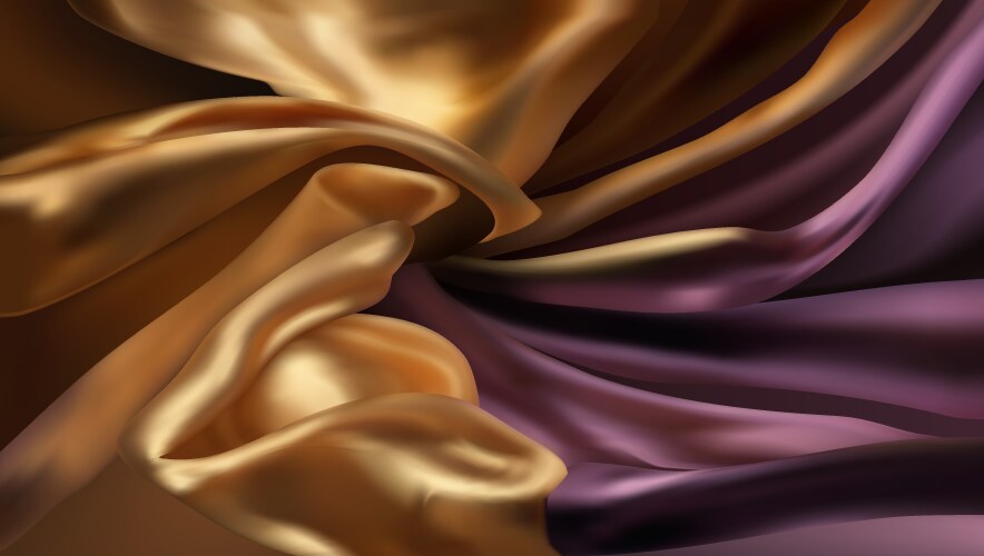 wave silk cloth abstract luxury elegant design vector