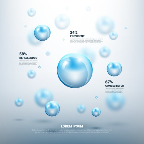 Abstract molecules background Royalty Free Vector Image