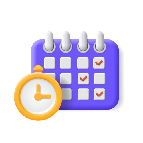 Calendar assignment icon Royalty Free Vector Image