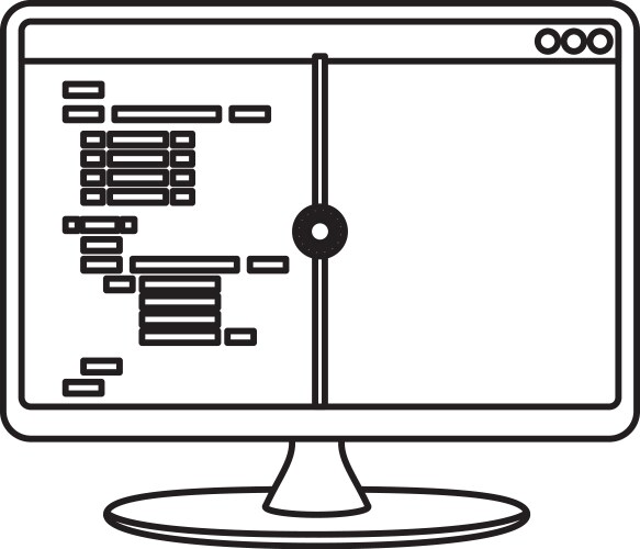 Html programming code vector image