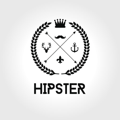 Retro Vintage Logo Vector Image