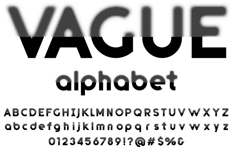 Halftone font vector image