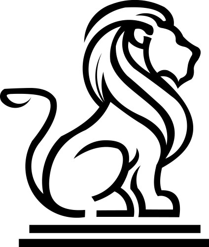 Heraldic lion Vector Image