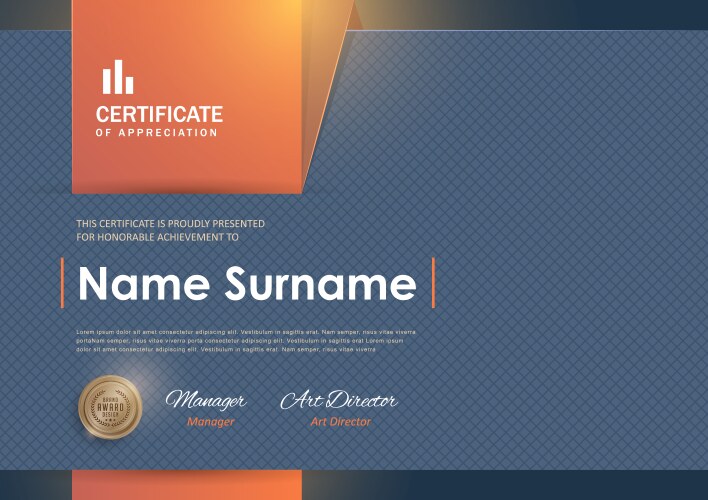 certificate 362 vector image