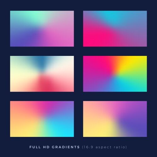 Colorful gradients screen gradient covers Vector Image
