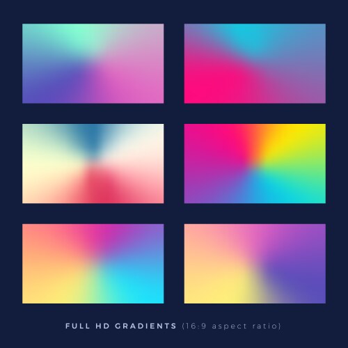 gradient backgrounds soft color blend theme vector image