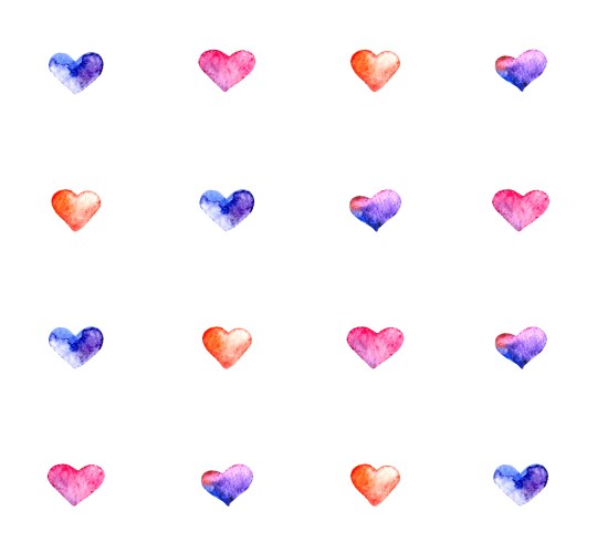 Love heart pattern Royalty Free Vector Image - VectorStock