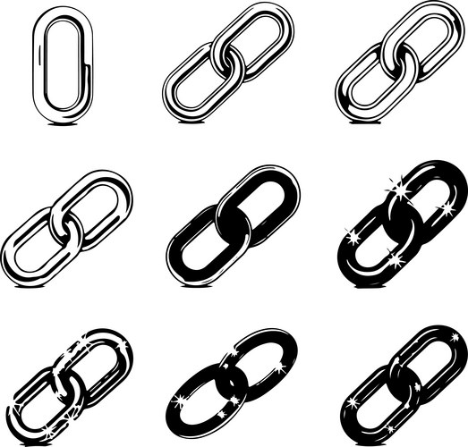 Interlocking Tri-Chain – Royalty-Free Vector | VectorStock