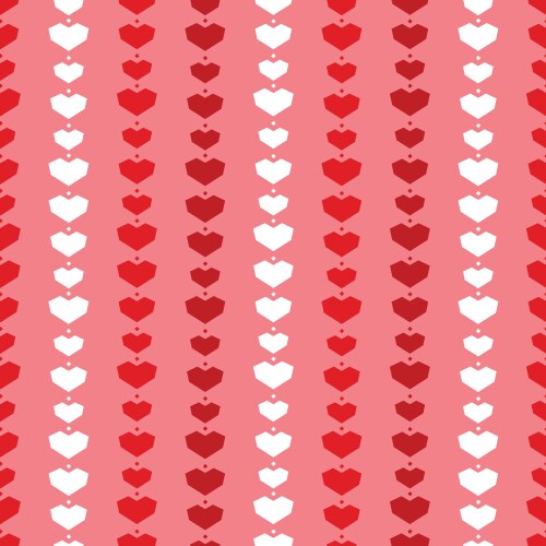Red Heart Stripes Pattern vector image