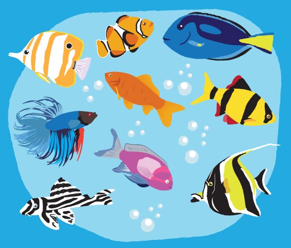 Ocean view with the cloud board blank space Vector Image