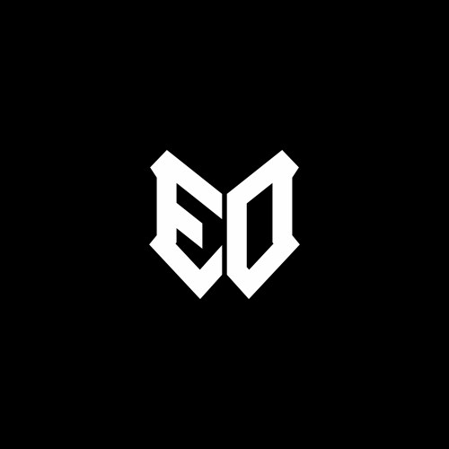 Ed logo monogram emblem style with crown shape Vector Image