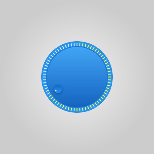 User interface control blue web element circle vector image