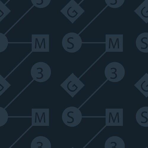 Abstract system typography coded seamless pattern vector image