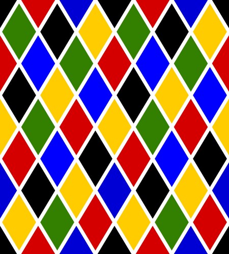Harlequin Carnival Pattern Vector Image