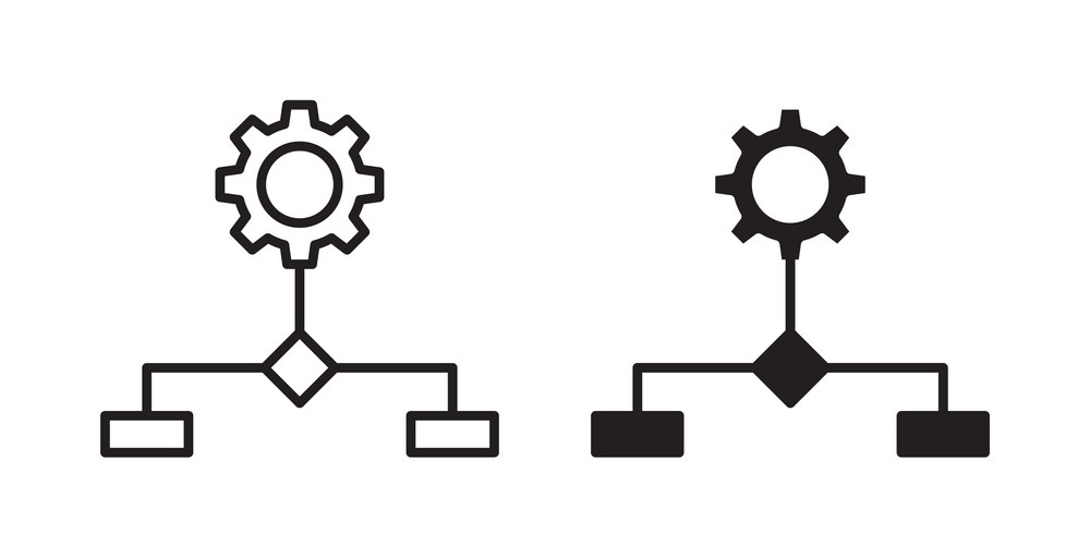 Workflow Process Icon - Streamline – Royalty-Free Vector | VectorStock