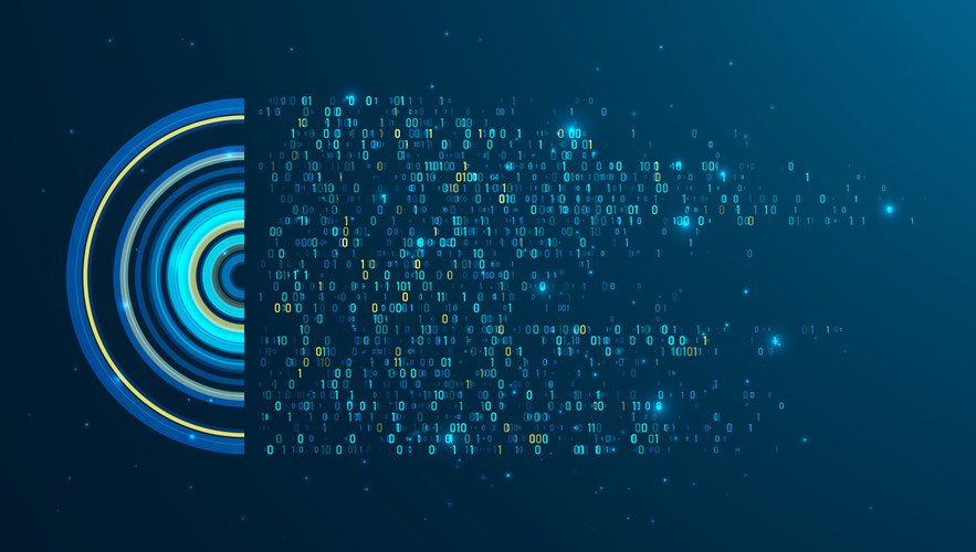 Abstract data transmission visualization – Royalty-Free Vector ...