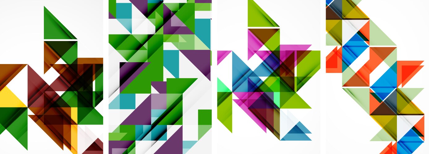 Random Triangle Pattern Vector Images (over 14,000)
