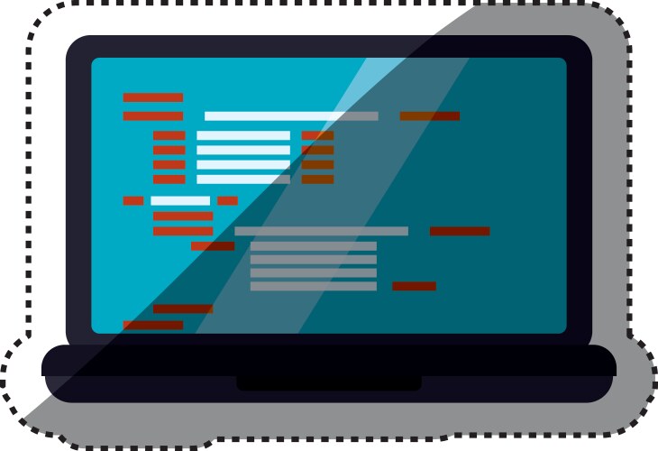 Html programming code vektorbild