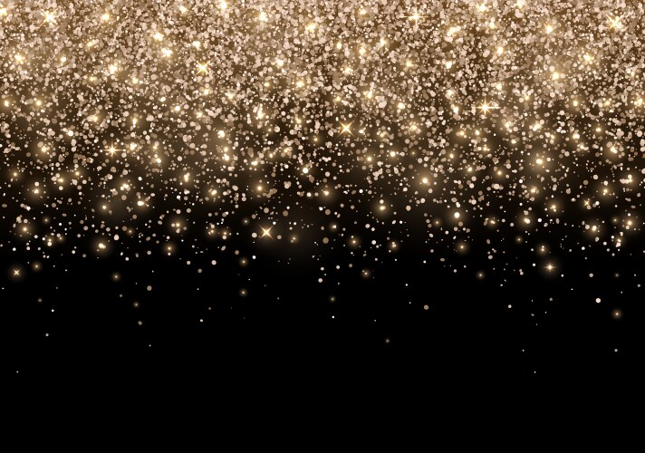 Bronze Gold Glitter Holiday Background Vector Image