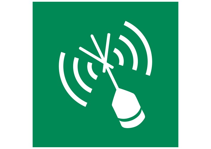 Emergency location beacon vector image