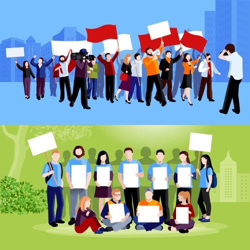 Protest demonstration politic revolution angry Vector Image