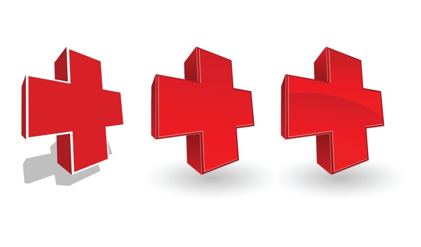Red cross Vector Images & Graphics for Commercial Use | VectorStock