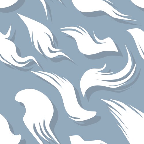 Seamless pattern with fuzzy feathers vector image