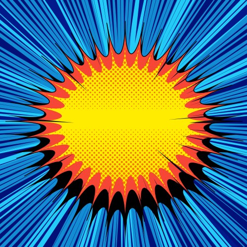 Comic light template Royalty Free Vector Image