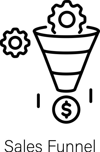 Data funnel Royalty Free Vector Image - VectorStock