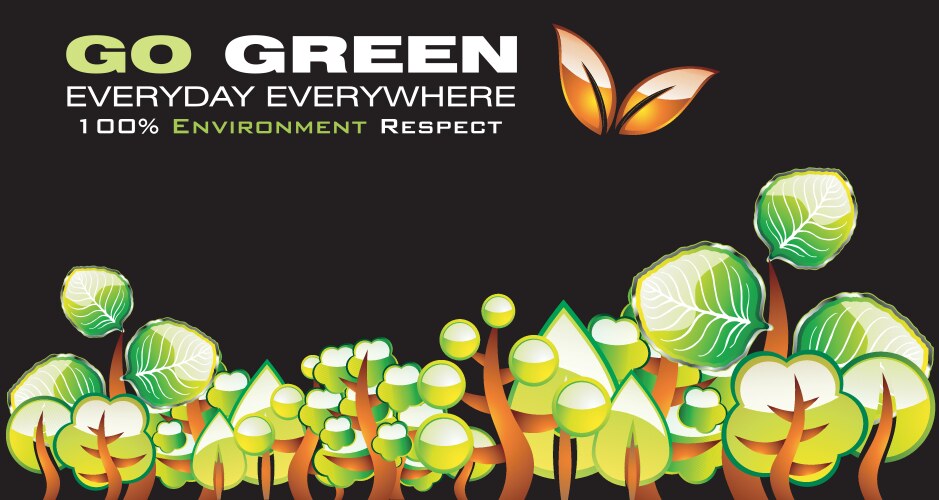 Environment concept card Royalty Free Vector Image