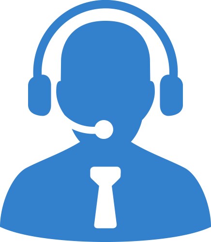 Reception operator icon from business bicolor set vector image
