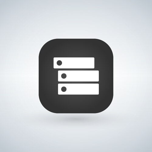 Setting or option button for web design mobile vector image