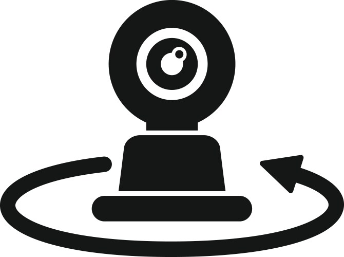 Control phone app icon simple virtual tour Vector Image