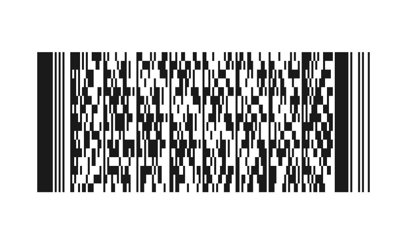 Stacked linear barcode code pattern sample vector image