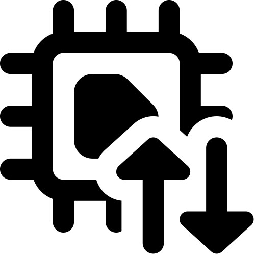 Utilizing a microprocessor to transfer data vector image