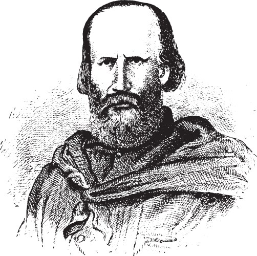 Garibaldi – Italian General Vector Image