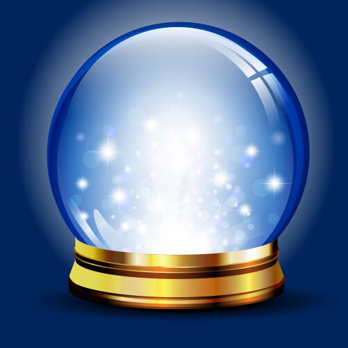 Snow globe Royalty Free Vector Image - VectorStock