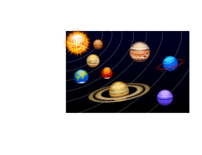 planets set14 vector image vector image