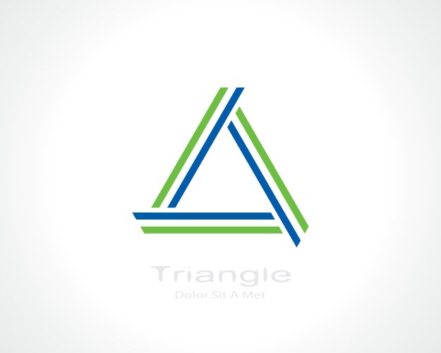 Triangle Single Vector Single line drawn triangle with exclamation sign Vector Image
