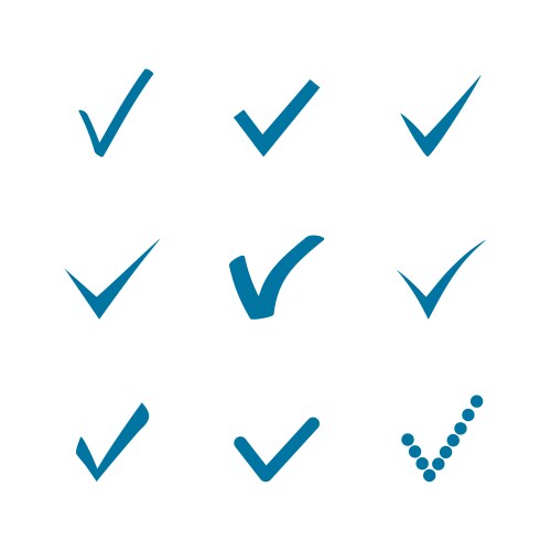 check marks vector image