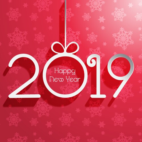 happy new year background vector