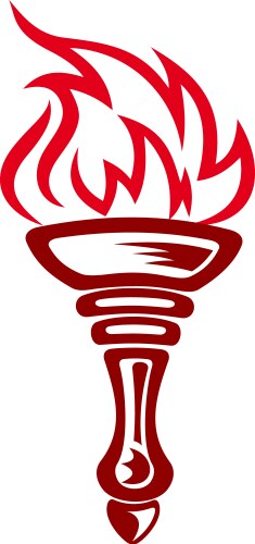 Olympic Torch Flame Vector Image
