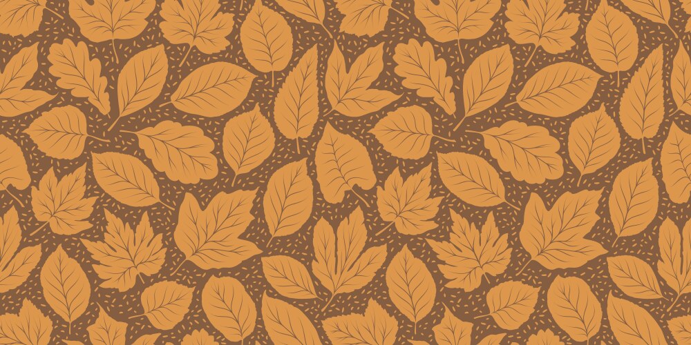 Autumn seamless background leaf fall pattern Vector Image